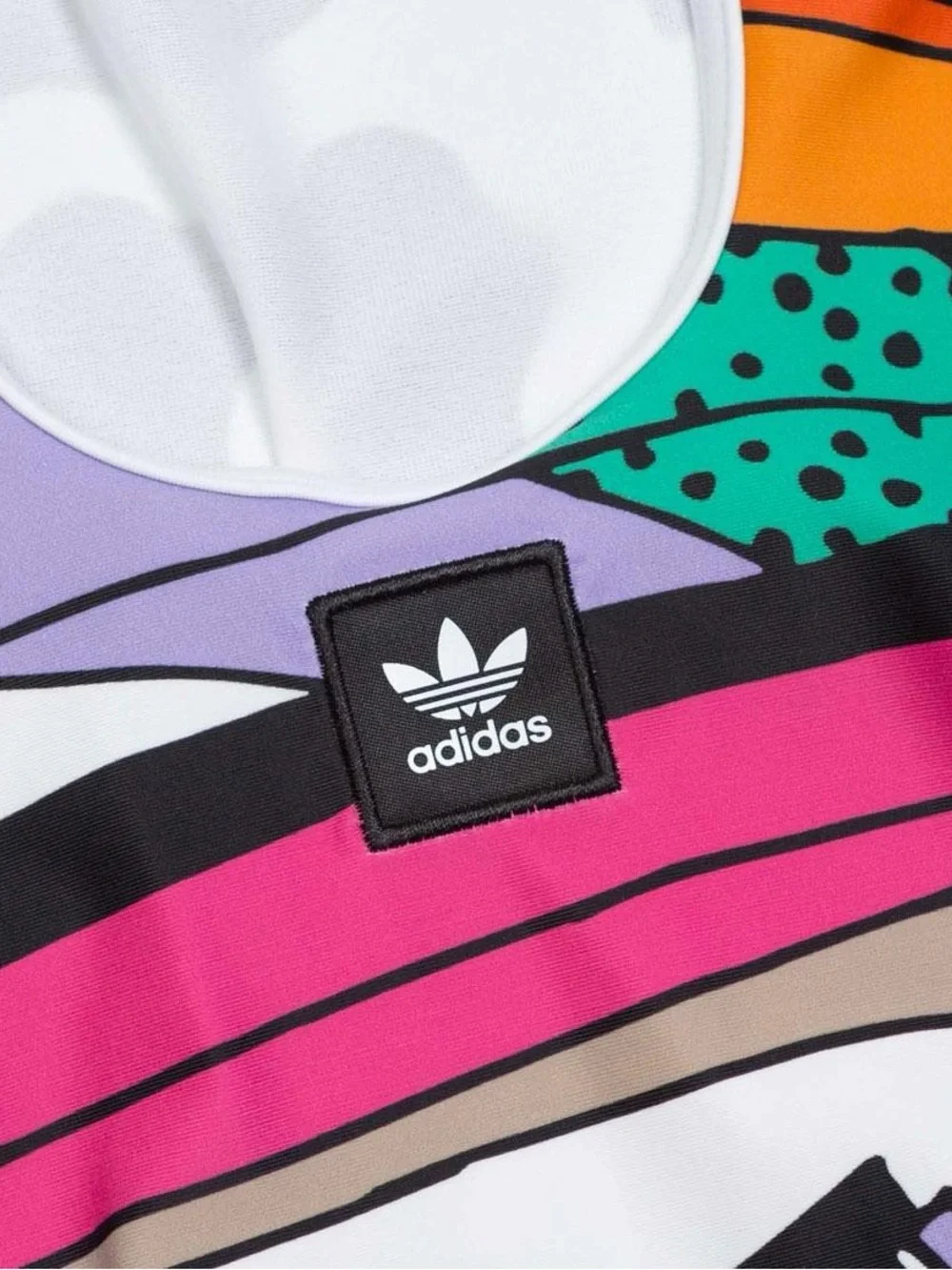 Adidas Collective Memories Bodysuit retro-inspired One Piece Swimsuit Size Large